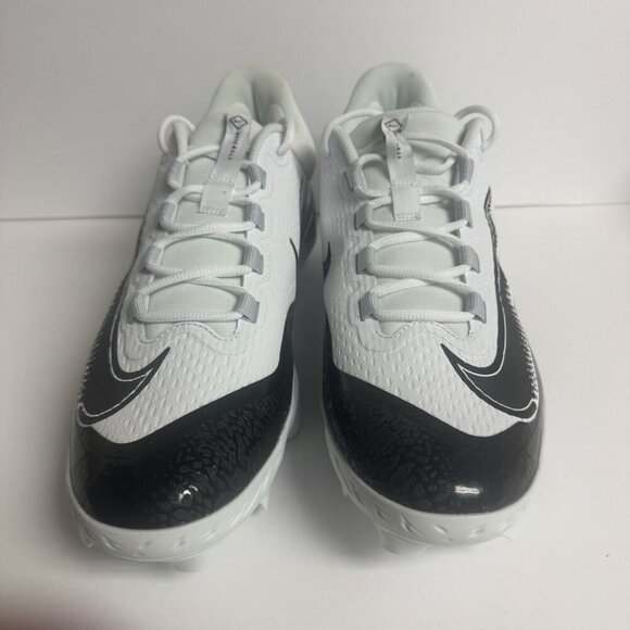 Nike Men’s Alpha Huarache Low Baseball Cleat White Size 14 M